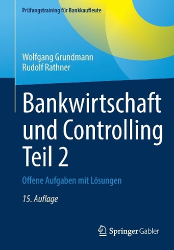 Buchcover und Innenansicht für das Buch: Bankwirtschaft und Controlling Teil 2