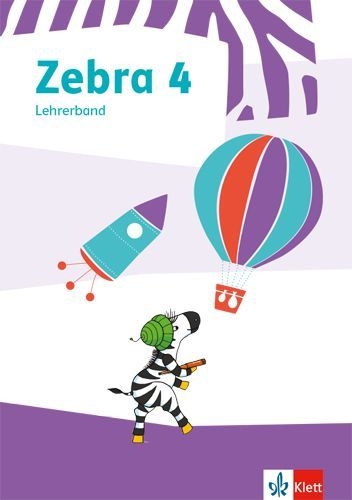 Buchcover und Innenansicht für das Buch: Zebra 4. Lehrerband zum Verbrauchsmaterial Klasse 4