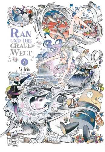 Buchcover und Innenansicht für das Buch: RAN TO HAIIRO NO SEKAI