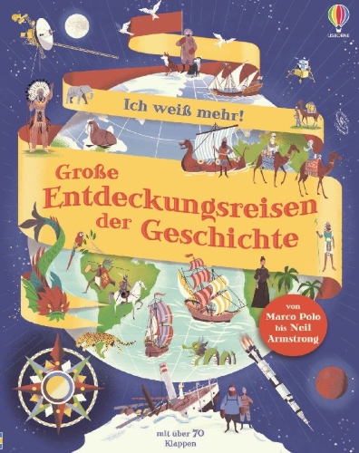 Buchcover und Innenansicht für das Buch: Ich weiß mehr! Große Entdeckungsreisen der Geschichte
