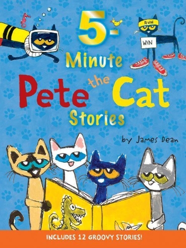 Buchcover und Innenansicht für das Buch: Pete the Cat: 5-Minute Pete the Cat Stories