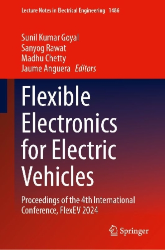 Buchcover und Innenansicht für das Buch: Flexible Electronics for Electric Vehicles