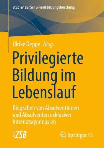 Buchcover und Innenansicht für das Buch: Privilegierte Bildung im Lebenslauf