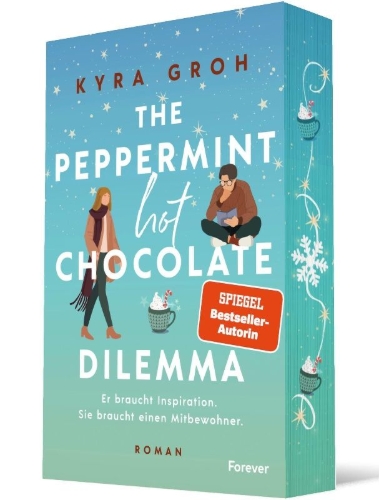 Buchcover und Innenansicht für das Buch: The Peppermint Hot Chocolate Dilemma