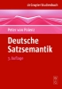 Buchcover und Innenansicht für das Buch: Deutsche Satzsemantik