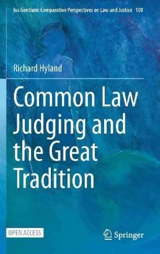 Buchcover und Innenansicht für das Buch: Common Law Judging and the Great Tradition