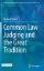 Buchcover und Innenansicht für das Buch: Common Law Judging and the Great Tradition