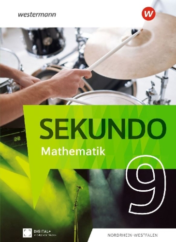 Buchcover und Innenansicht für das Buch: Sekundo 9. Schulbuch. Mathematik für differenzierende Schulformen. Für Nordrhein-Westfalen