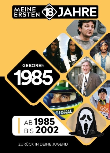 Buchcover und Innenansicht für das Buch: Geboren 1985