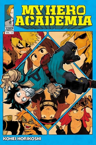 Buchcover und Innenansicht für das Buch: My Hero Academia, Vol. 12