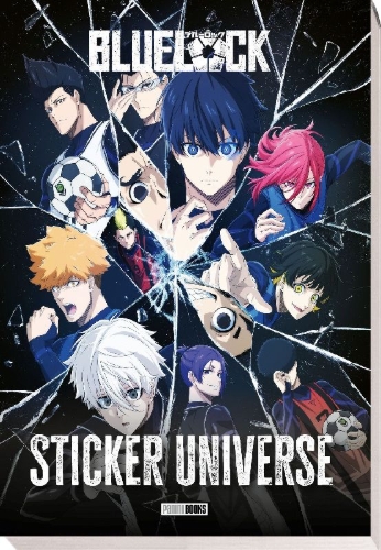 Buchcover und Innenansicht für das Buch: Blue Lock: Sticker Universe