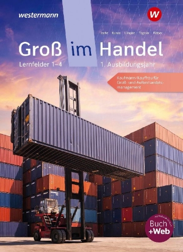 Buchcover und Innenansicht für das Buch: Groß im Handel - KMK-Ausgabe