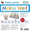 Buchcover und Innenansicht für das Buch: Erstes Lernen Bücherminis. Meine Welt