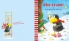 Buchcover und Innenansicht für das Buch: Der kleine Rabe Socke: Bald ist Weihnachten!