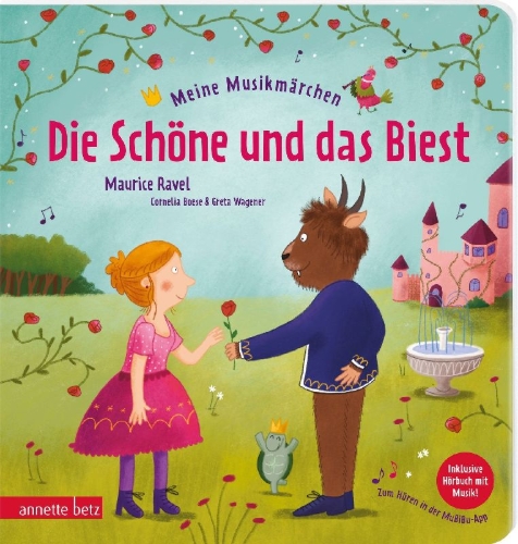 Buchcover und Innenansicht für das Buch: Meine Musikmärchen - Die Schöne und das Biest (Meine Musikmärchen)