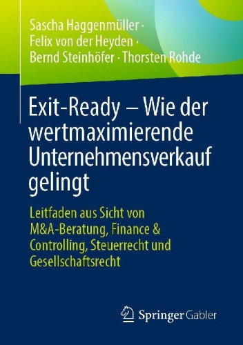 Buchcover und Innenansicht für das Buch: Exit-Ready - Wie der wertmaximierende Unternehmensverkauf gelingt