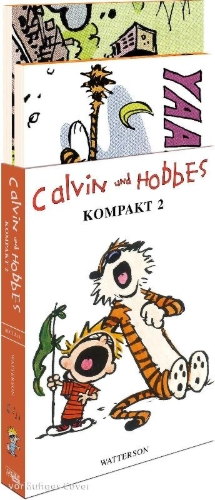 Buchcover und Innenansicht für das Buch: The Calvin and Hobbes Portable Compendium Set 2