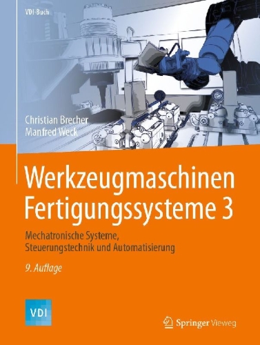 Buchcover und Innenansicht für das Buch: Werkzeugmaschinen Fertigungssysteme 3