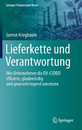 Buchcover und Innenansicht für das Buch: Lieferkette und Verantwortung