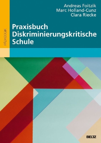 Buchcover und Innenansicht für das Buch: Praxisbuch Diskriminierungskritische Schule
