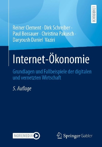 Buchcover und Innenansicht für das Buch: Internet-Ökonomie