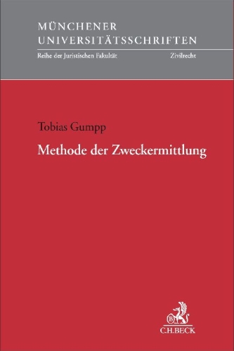 Buchcover und Innenansicht für das Buch: Methode der Zweckermittlung