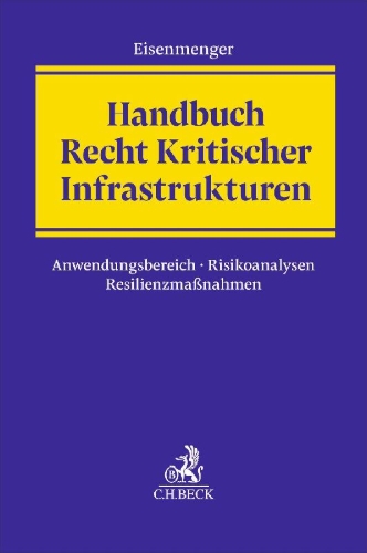 Buchcover und Innenansicht für das Buch: Handbuch Recht Kritischer Infrastrukturen