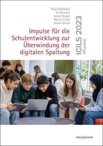 Buchcover und Innenansicht für das Buch: ICILS 2023 #Transfer
