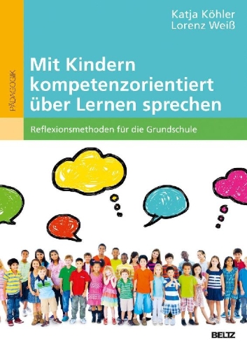Buchcover und Innenansicht für das Buch: Mit Kindern kompetenzorientiert über Lernen sprechen
