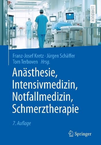 Buchcover und Innenansicht für das Buch: Anästhesie, Intensivmedizin, Notfallmedizin, Schmerztherapie